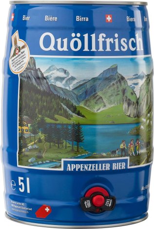 Appenzeller Quöllfrisch hell Partyfass 5lt 05Lt Party