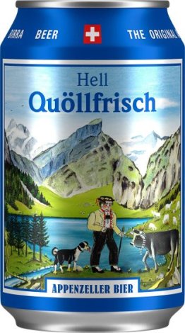 Appenzeller Quöllfrisch hell Dose 150ml 24/015 Tray