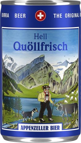 Appenzeller Quöllfrisch hell Dose 150ml 24/015 Tray