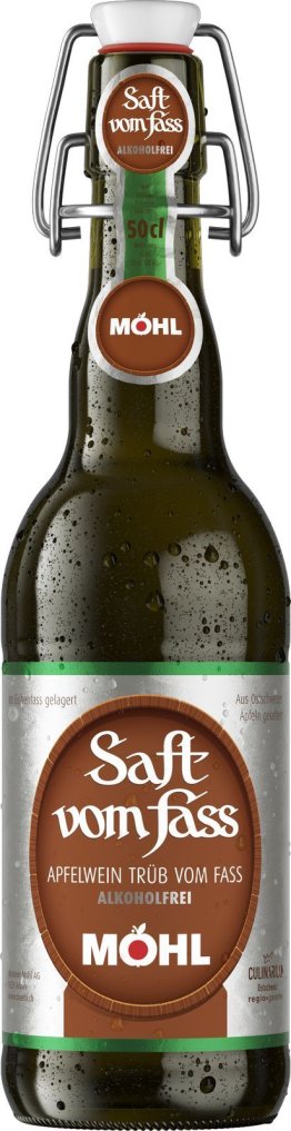 Möhl Saft vom Fass trüb alkoholfrei Bügel 15/050 Har