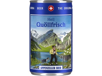 Appenzeller Quöllfrisch hell Dose 150ml 24/015 Tray